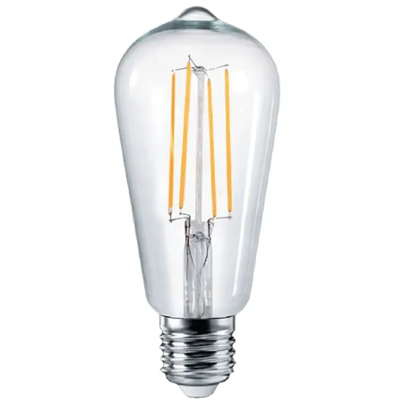 Globe Pear ST64 8w LED Filament - Dim - E27 -4500K